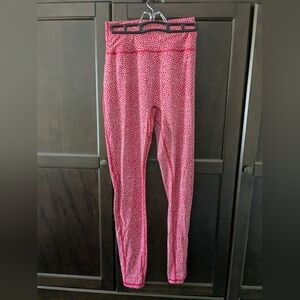 Buffbunny Red and White Polka Dot Leggings Size Large